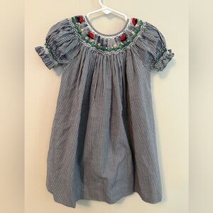 Sweet Angela by Rosalina Smocked Lady Bug Dress